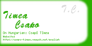 timea csapo business card